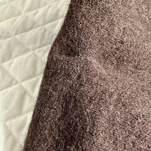 Liz Claiborne 100% Wool Brown Long Sleeve Knee Length Knit Sweater Cardigan S - Picture 11 of 11